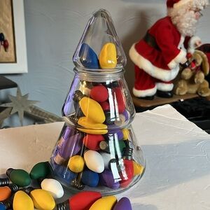 Christmas Ornament Wood Bulbs Crafting Holiday Decoration Painted Unpainted NEW